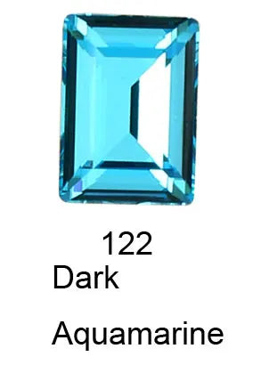 Pointback Fancy Stone Rectangle Crystal Rhinestones Decorations Nails Art AB Rhinestone For Clothes Needlework Nails DIY 3006