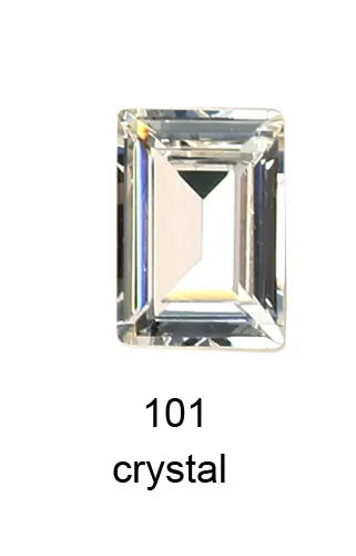 Pointback Fancy Stone Rectangle Crystal Rhinestones Decorations Nails Art AB Rhinestone For Clothes Needlework Nails DIY 3006