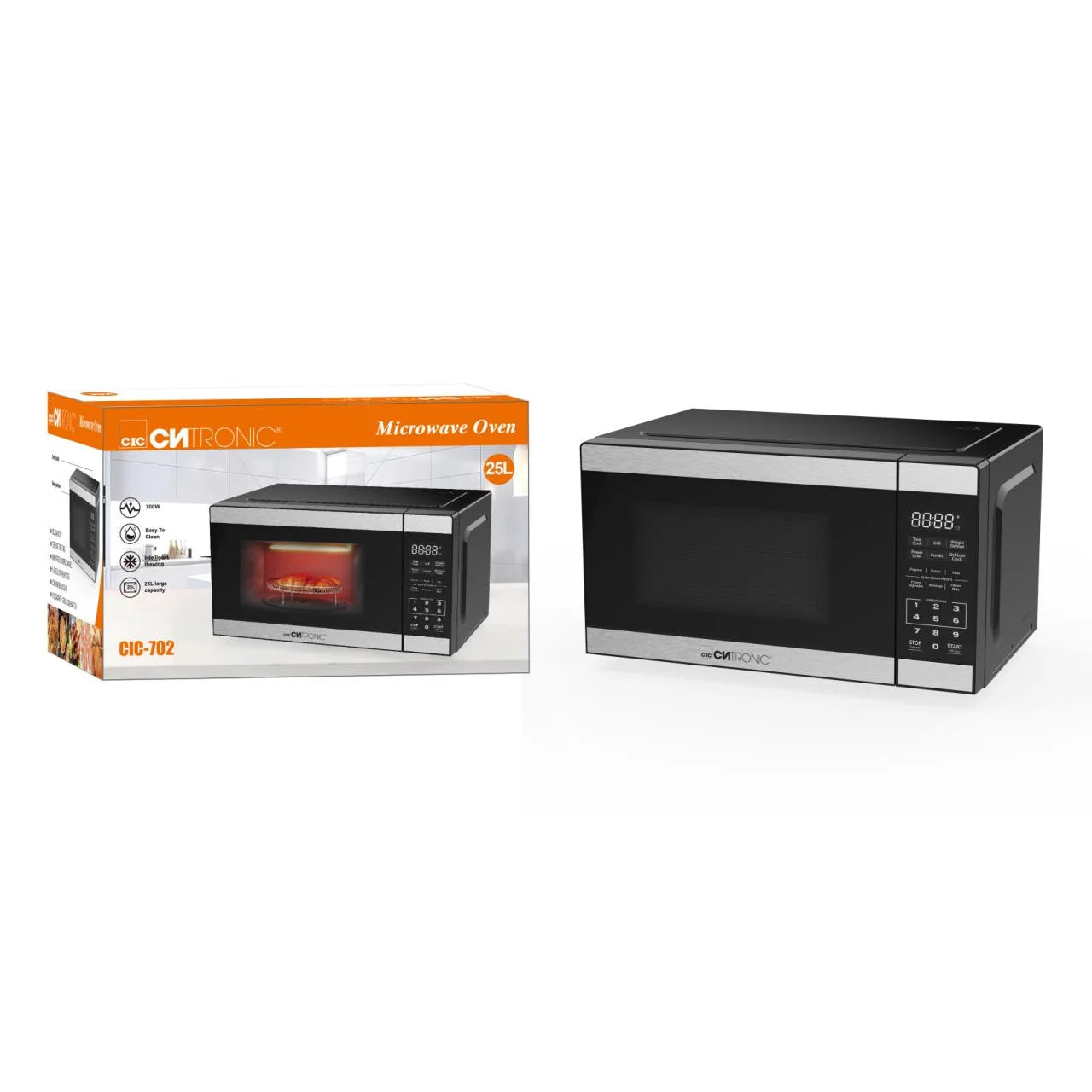 CNTRONIC Microwave Oven 20L Capacity Timing Double Knob Home Use Rotary Mechanical Baking Microwave Oven Small Appliances