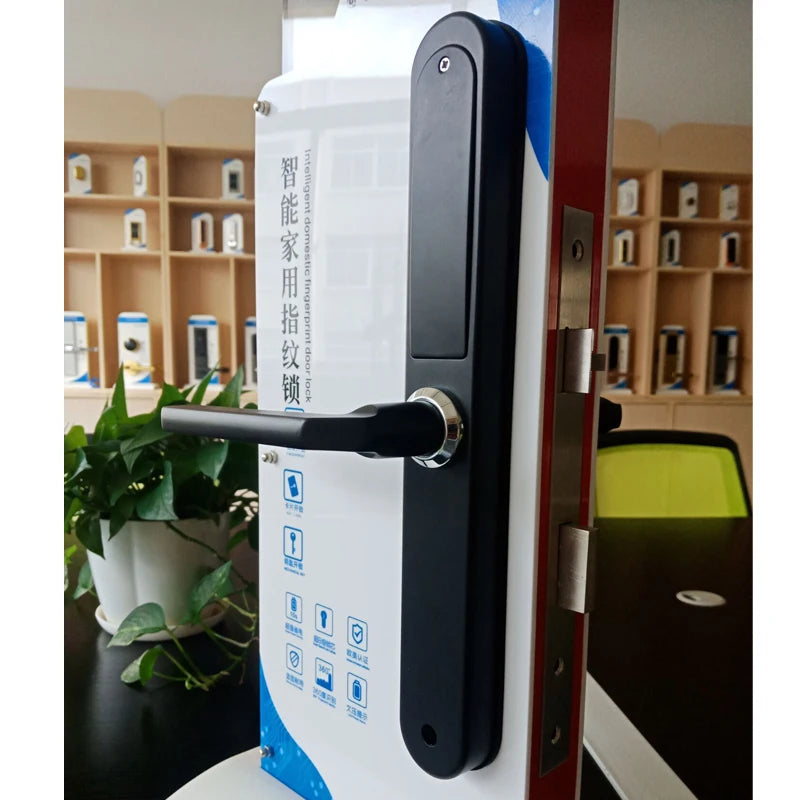 TTlock Bluetooth Smart Lock Keyless fechadura digital Fingerprint Password Door Lock on Slim Door