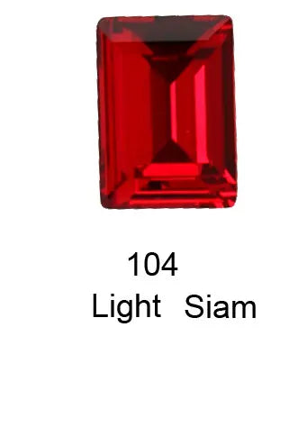 Pointback Fancy Stone Rectangle Crystal Rhinestones Decorations Nails Art AB Rhinestone For Clothes Needlework Nails DIY 3006