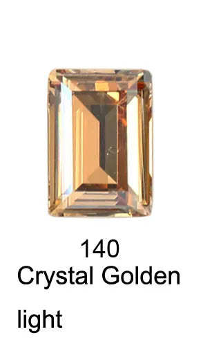 Pointback Fancy Stone Rectangle Crystal Rhinestones Decorations Nails Art AB Rhinestone For Clothes Needlework Nails DIY 3006