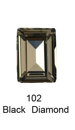 Pointback Fancy Stone Rectangle Crystal Rhinestones Decorations Nails Art AB Rhinestone For Clothes Needlework Nails DIY 3006