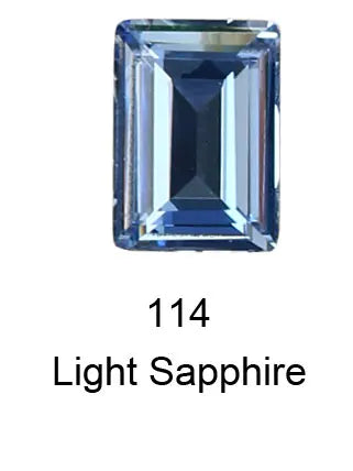 Pointback Fancy Stone Rectangle Crystal Rhinestones Decorations Nails Art AB Rhinestone For Clothes Needlework Nails DIY 3006