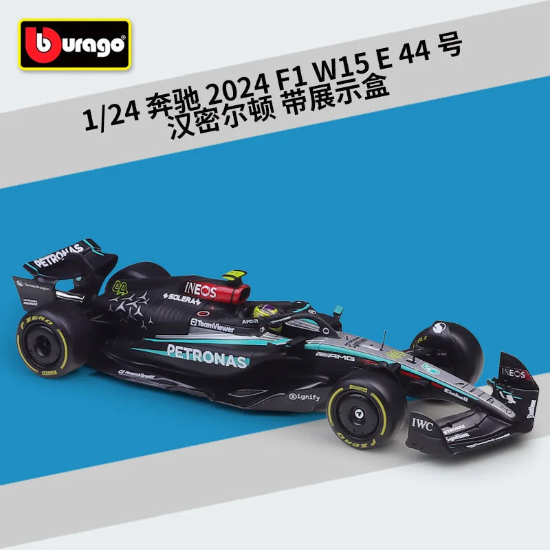 Bburago 1:24 MCL38 Monaco F1 Team MCL38 Mclaren 4# Lando Norris 81# Oscar Piastri Alloy Race Car Model Formula One Diecast Model