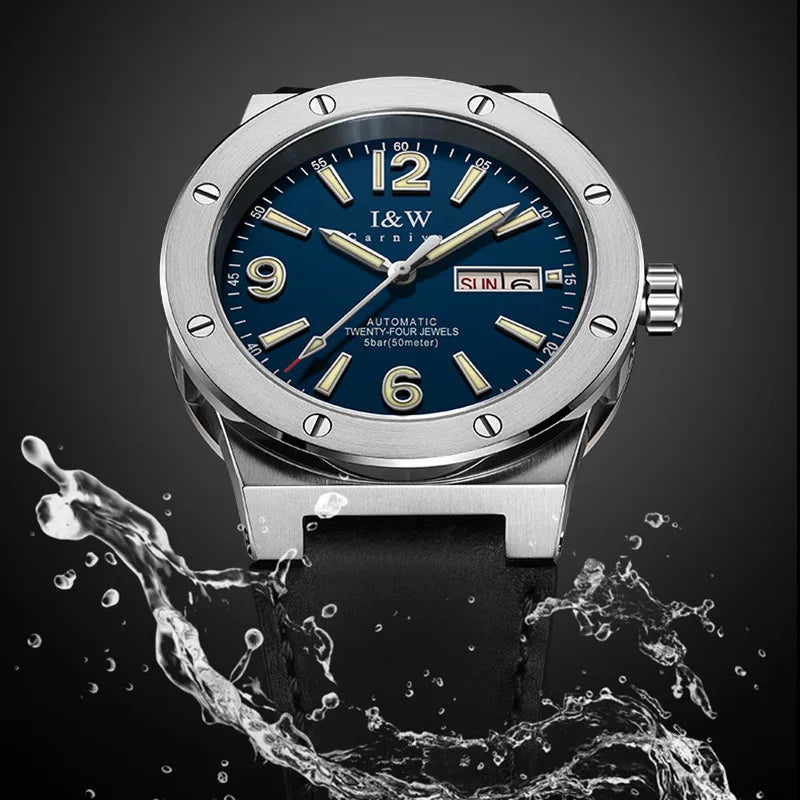 Relogio Masculino 2025 CARNIVAL Mechanical Watch For Men Brand Luxury Automatic Business Wrist Watch 50M Waterproof Reloj Hombre