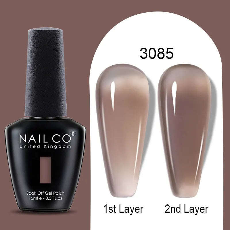 NailCO 15ml Gel Nail Polish Hema TPO Free Nail Art Translucent Vernis Semi Permanent UV Gel Manicure Gel Polish Nail Productos