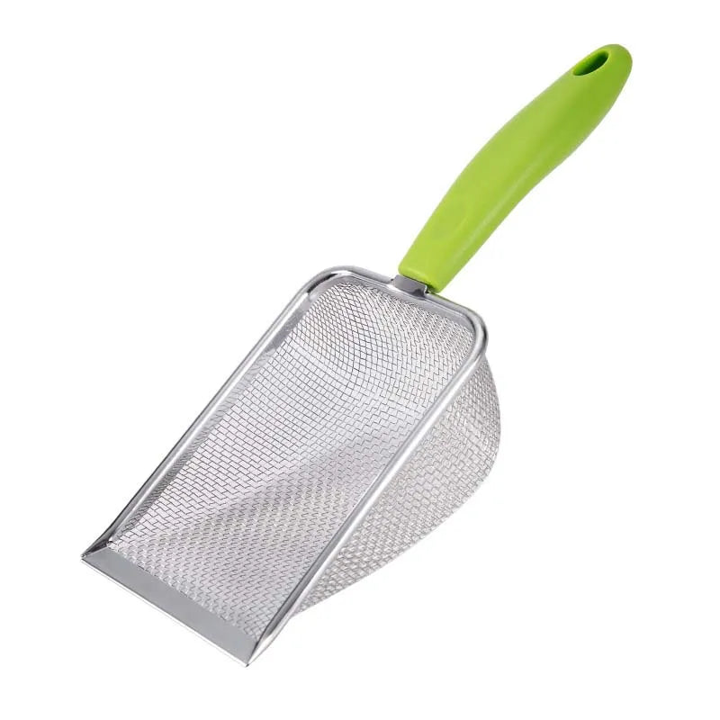 Cat Litter Scooper Stainless Steel Fine Hole Sand Leakage Shovel Funnel Filter Sieve Cat Litter Tray Cleaning Tools Pet Supplies