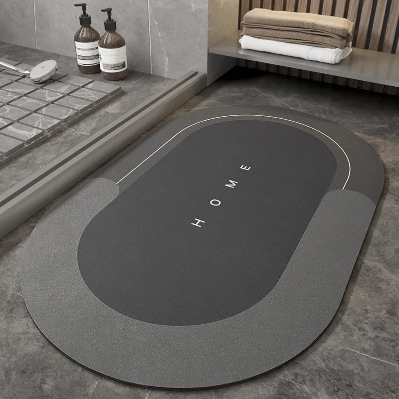 Diatom mud absorbent mat floor mat bathroom bathroom toilet kitchen door thickened non-slip quick-drying foot mat door mat