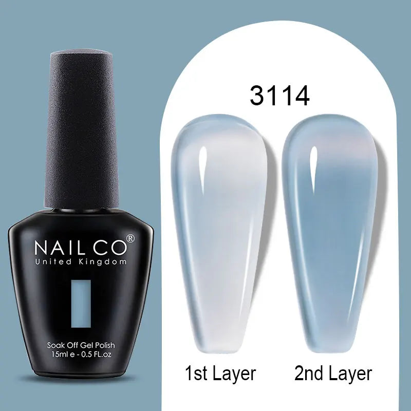 NailCO 15ml Gel Nail Polish Hema TPO Free Nail Art Translucent Vernis Semi Permanent UV Gel Manicure Gel Polish Nail Productos