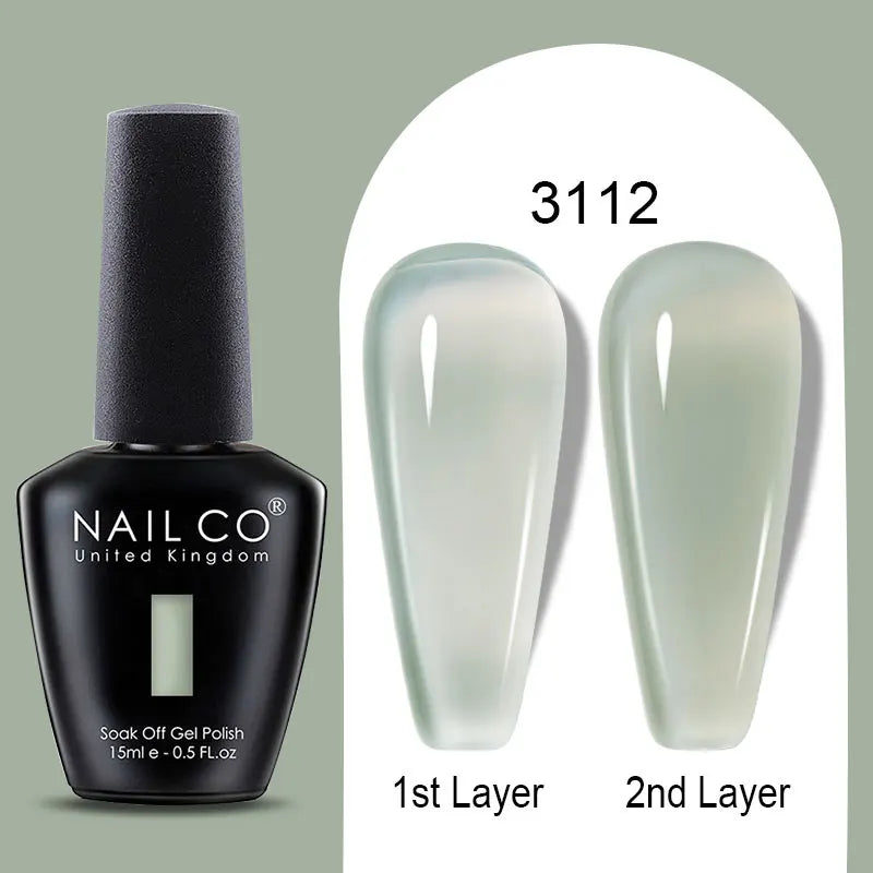 NailCO 15ml Gel Nail Polish Hema TPO Free Nail Art Translucent Vernis Semi Permanent UV Gel Manicure Gel Polish Nail Productos