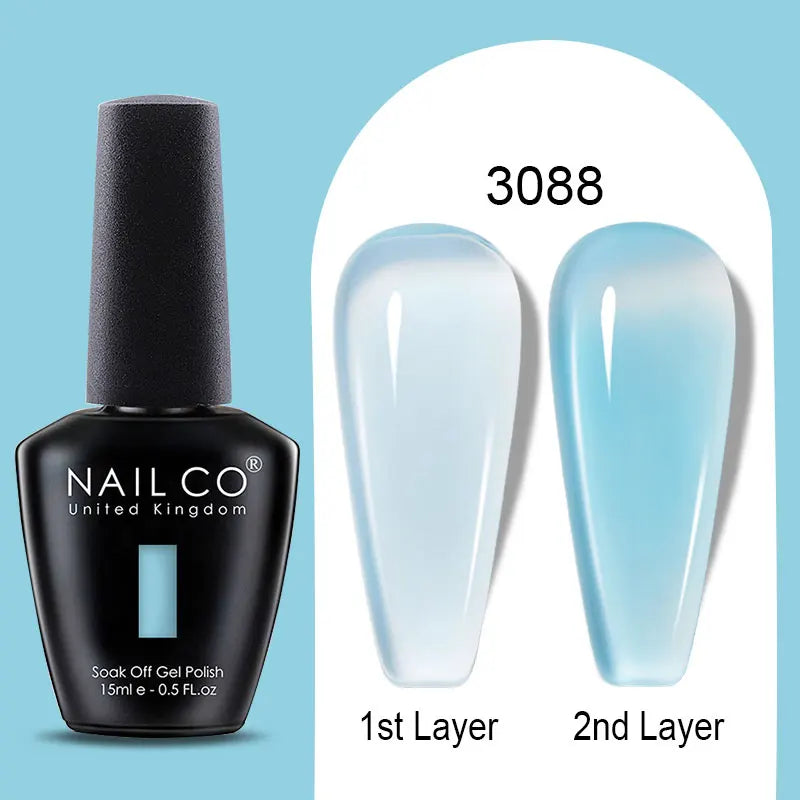 NailCO 15ml Gel Nail Polish Hema TPO Free Nail Art Translucent Vernis Semi Permanent UV Gel Manicure Gel Polish Nail Productos