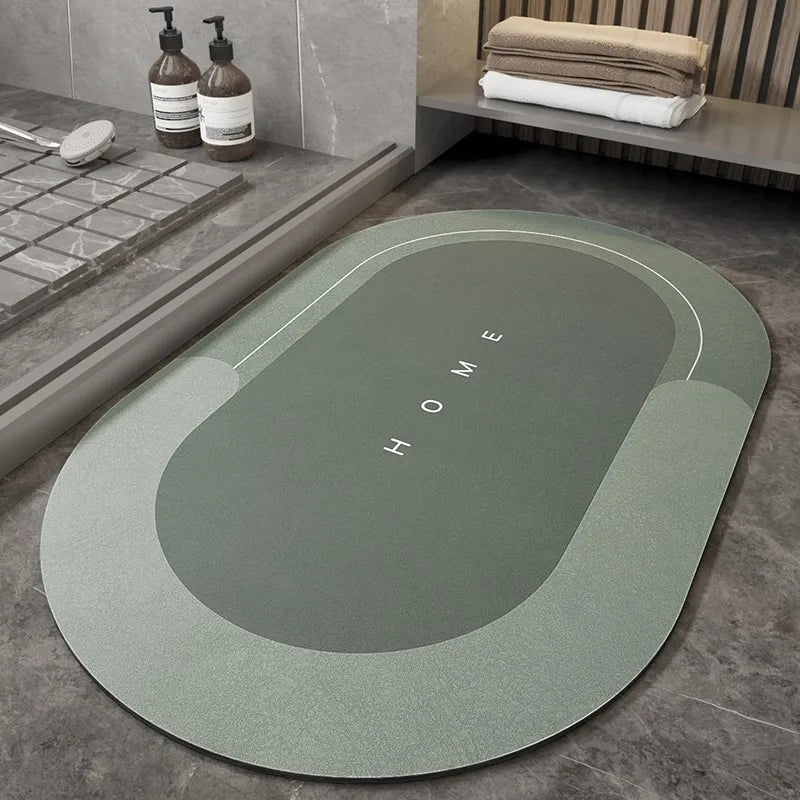Diatom mud absorbent mat floor mat bathroom bathroom toilet kitchen door thickened non-slip quick-drying foot mat door mat