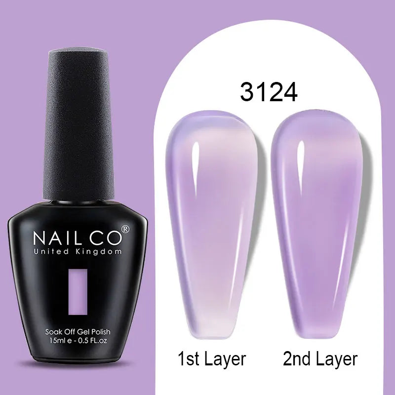 NailCO 15ml Gel Nail Polish Hema TPO Free Nail Art Translucent Vernis Semi Permanent UV Gel Manicure Gel Polish Nail Productos