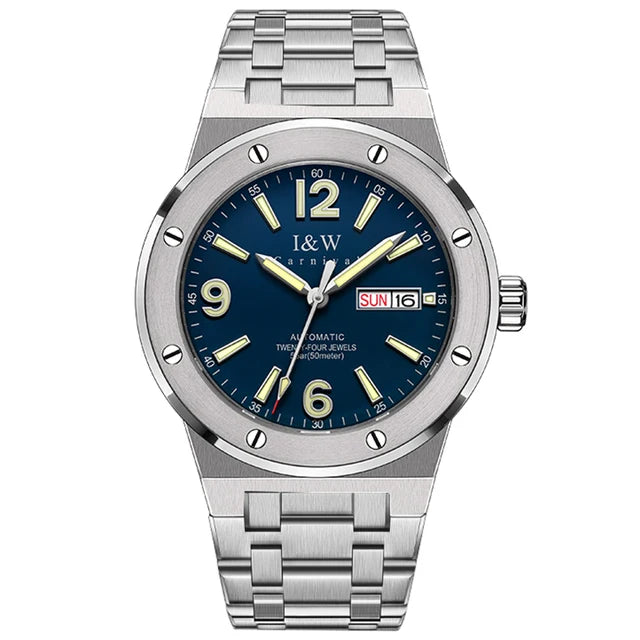 Relogio Masculino 2025 CARNIVAL Mechanical Watch For Men Brand Luxury Automatic Business Wrist Watch 50M Waterproof Reloj Hombre