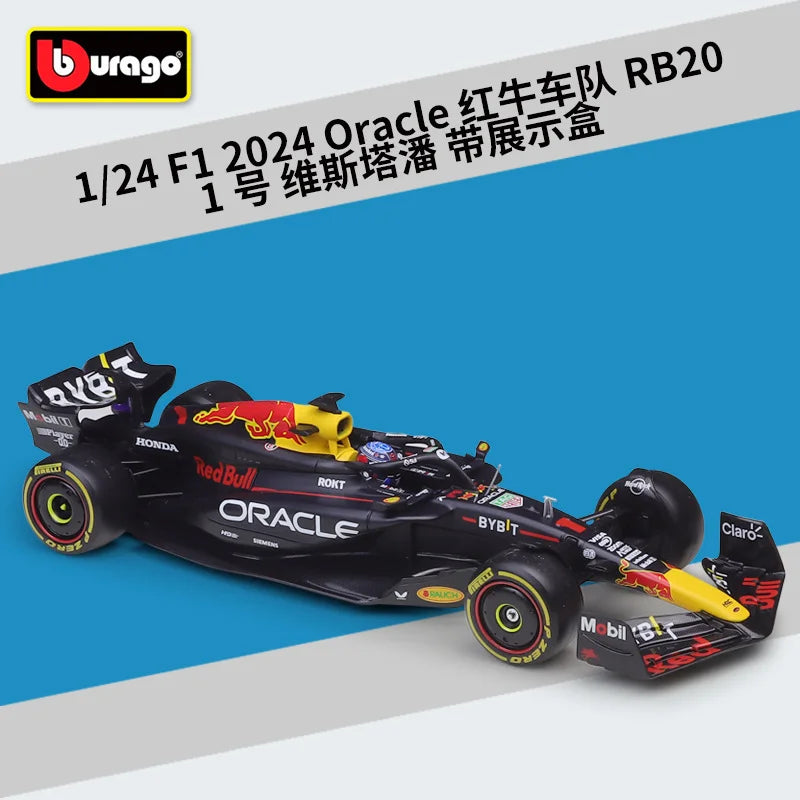 Bburago 1:24 MCL38 Monaco F1 Team MCL38 Mclaren 4# Lando Norris 81# Oscar Piastri Alloy Race Car Model Formula One Diecast Model