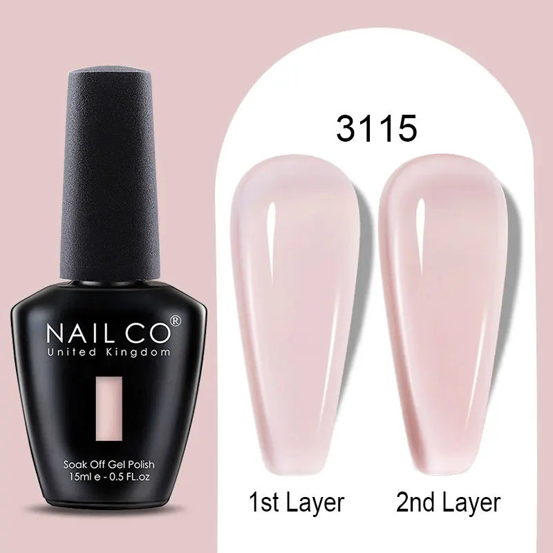 NailCO 15ml Gel Nail Polish Hema TPO Free Nail Art Translucent Vernis Semi Permanent UV Gel Manicure Gel Polish Nail Productos