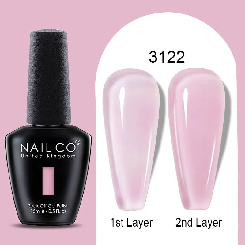 NailCO 15ml Gel Nail Polish Hema TPO Free Nail Art Translucent Vernis Semi Permanent UV Gel Manicure Gel Polish Nail Productos