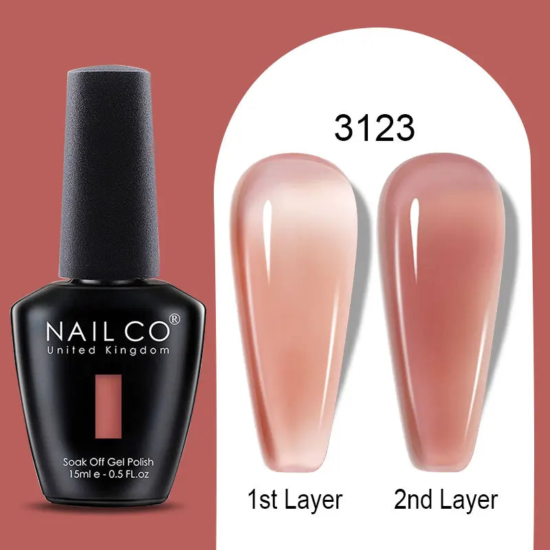 NailCO 15ml Gel Nail Polish Hema TPO Free Nail Art Translucent Vernis Semi Permanent UV Gel Manicure Gel Polish Nail Productos