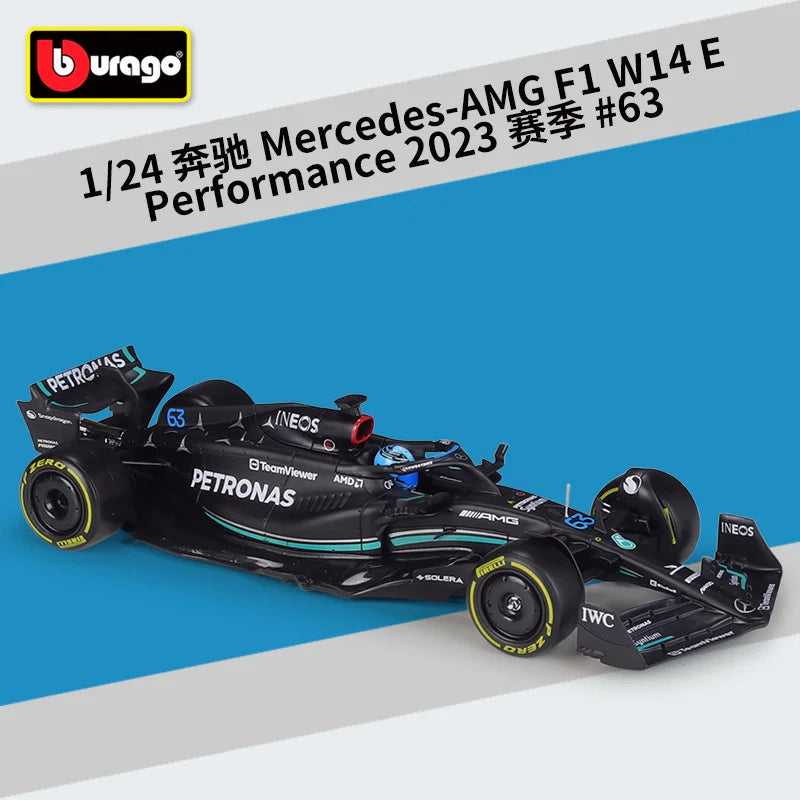 Bburago 1:24 MCL38 Monaco F1 Team MCL38 Mclaren 4# Lando Norris 81# Oscar Piastri Alloy Race Car Model Formula One Diecast Model