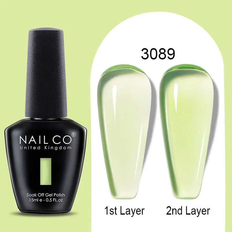 NailCO 15ml Gel Nail Polish Hema TPO Free Nail Art Translucent Vernis Semi Permanent UV Gel Manicure Gel Polish Nail Productos