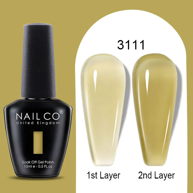 NailCO 15ml Gel Nail Polish Hema TPO Free Nail Art Translucent Vernis Semi Permanent UV Gel Manicure Gel Polish Nail Productos