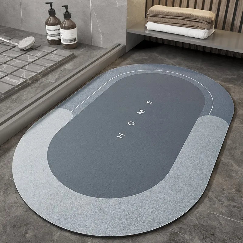 Diatom mud absorbent mat floor mat bathroom bathroom toilet kitchen door thickened non-slip quick-drying foot mat door mat