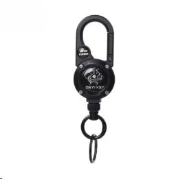 Outdoor Compass Telescopic Steel Wire Anti-loss Backpack Keychain