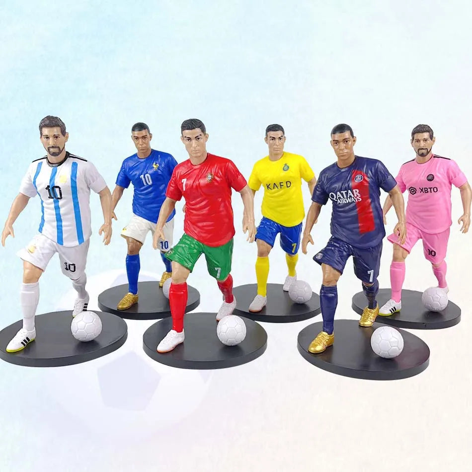 C.Ronaldo Messi Mbappe star of football figurines, fan supplies, and souvenirs for Real Madrid and Barcelona