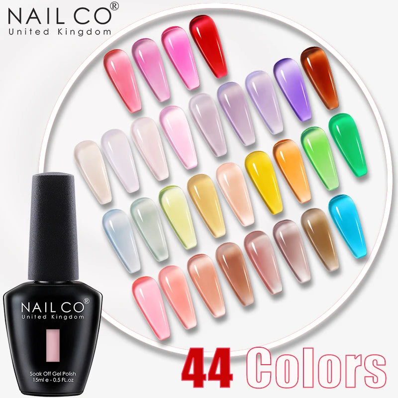 NailCO 15ml Gel Nail Polish Hema TPO Free Nail Art Translucent Vernis Semi Permanent UV Gel Manicure Gel Polish Nail Productos