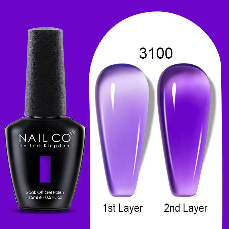 NailCO 15ml Gel Nail Polish Hema TPO Free Nail Art Translucent Vernis Semi Permanent UV Gel Manicure Gel Polish Nail Productos