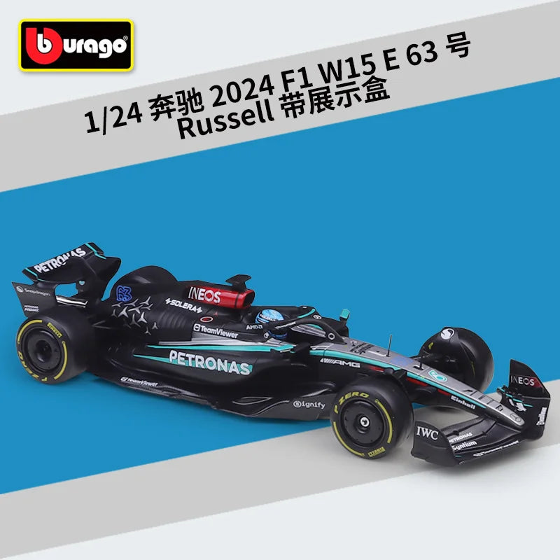 Bburago 1:24 MCL38 Monaco F1 Team MCL38 Mclaren 4# Lando Norris 81# Oscar Piastri Alloy Race Car Model Formula One Diecast Model