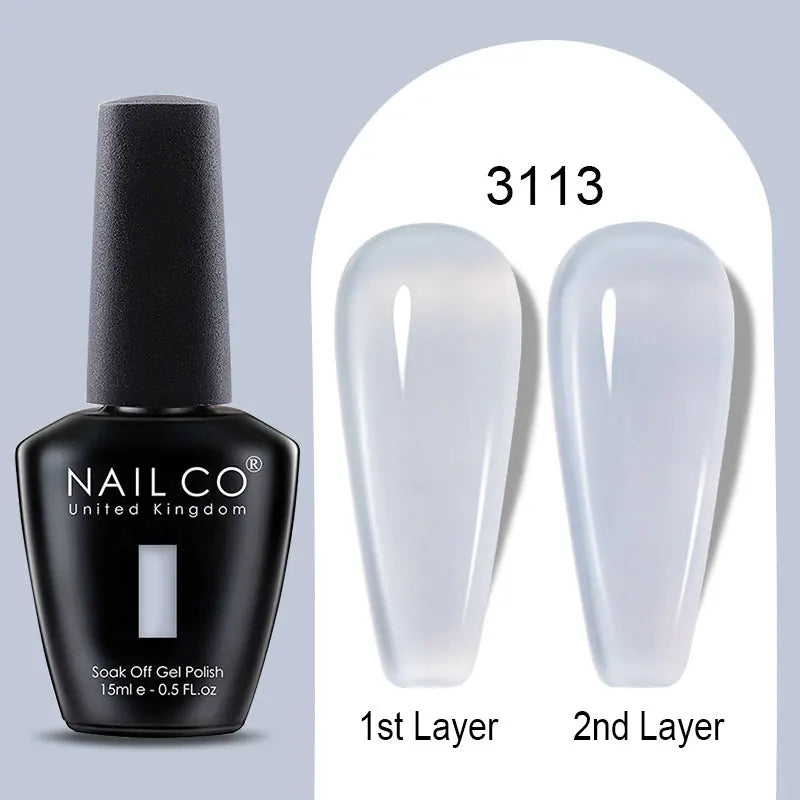 NailCO 15ml Gel Nail Polish Hema TPO Free Nail Art Translucent Vernis Semi Permanent UV Gel Manicure Gel Polish Nail Productos