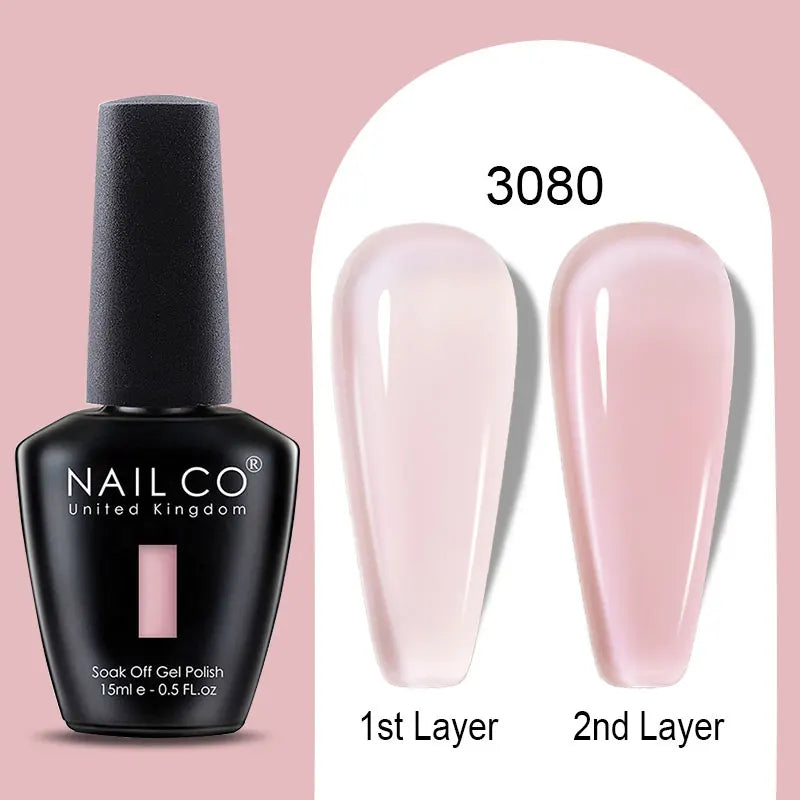 NailCO 15ml Gel Nail Polish Hema TPO Free Nail Art Translucent Vernis Semi Permanent UV Gel Manicure Gel Polish Nail Productos