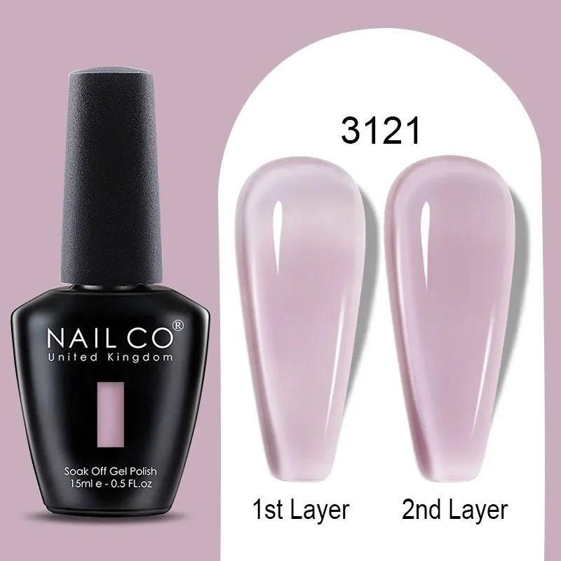 NailCO 15ml Gel Nail Polish Hema TPO Free Nail Art Translucent Vernis Semi Permanent UV Gel Manicure Gel Polish Nail Productos