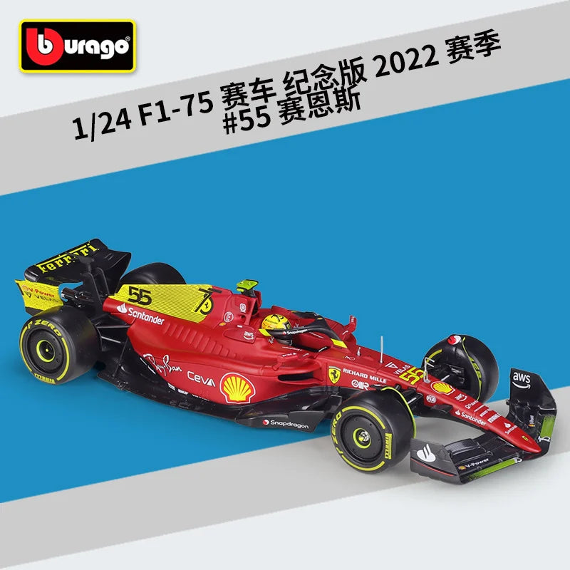 Bburago 1:24 MCL38 Monaco F1 Team MCL38 Mclaren 4# Lando Norris 81# Oscar Piastri Alloy Race Car Model Formula One Diecast Model