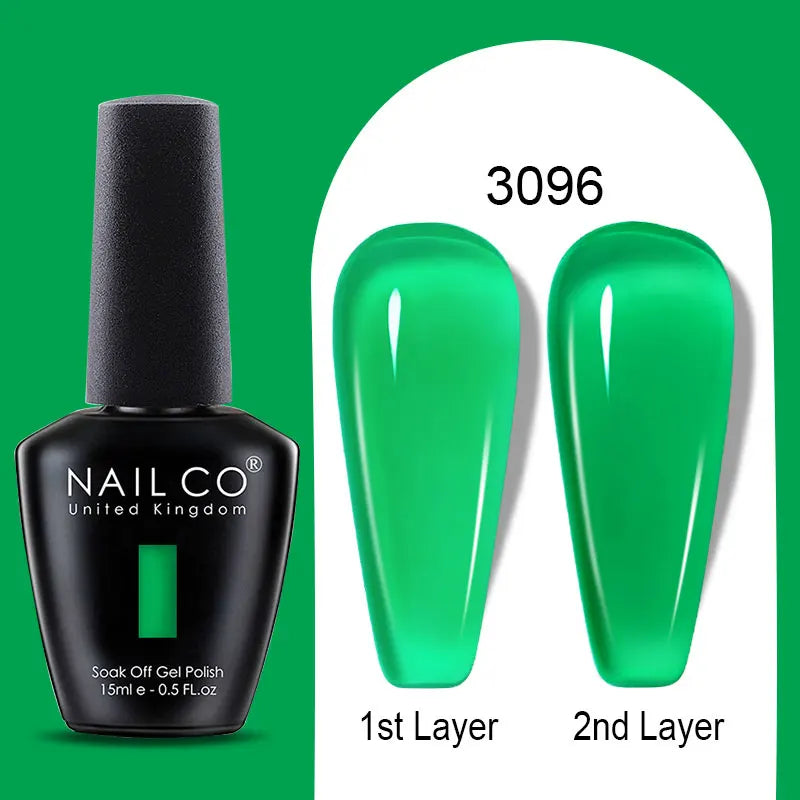 NailCO 15ml Gel Nail Polish Hema TPO Free Nail Art Translucent Vernis Semi Permanent UV Gel Manicure Gel Polish Nail Productos